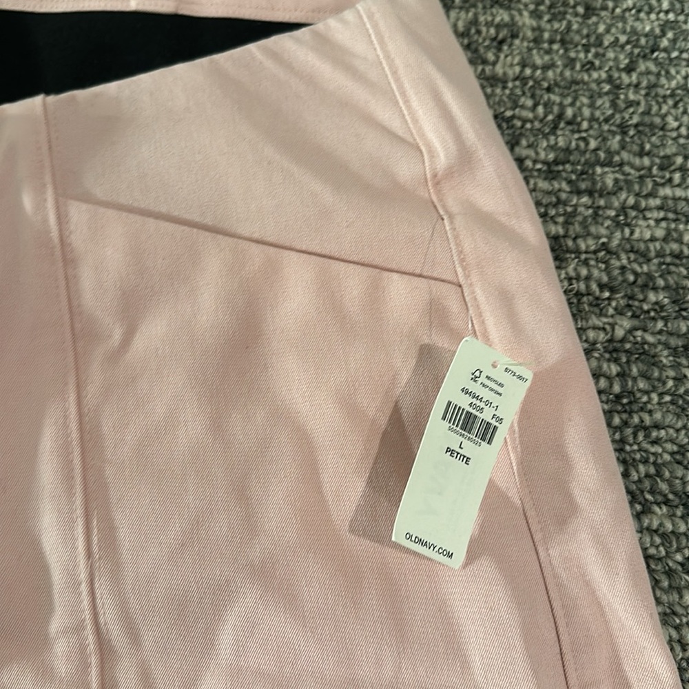 NWT Old Navy High Waisted Pull-On Wide Leg Pixie Pants Sz LP - Picture 4 of 9